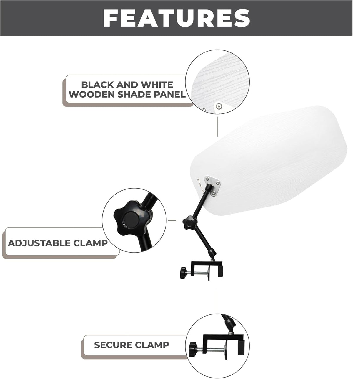 Office Cubicle Shade Light Blocker L36012