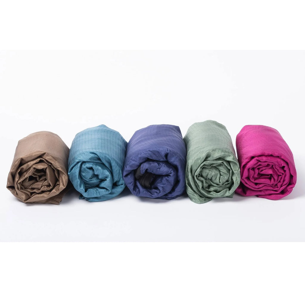 Navy Blue Silk Rectangular Sleeping Bag Liner I7748