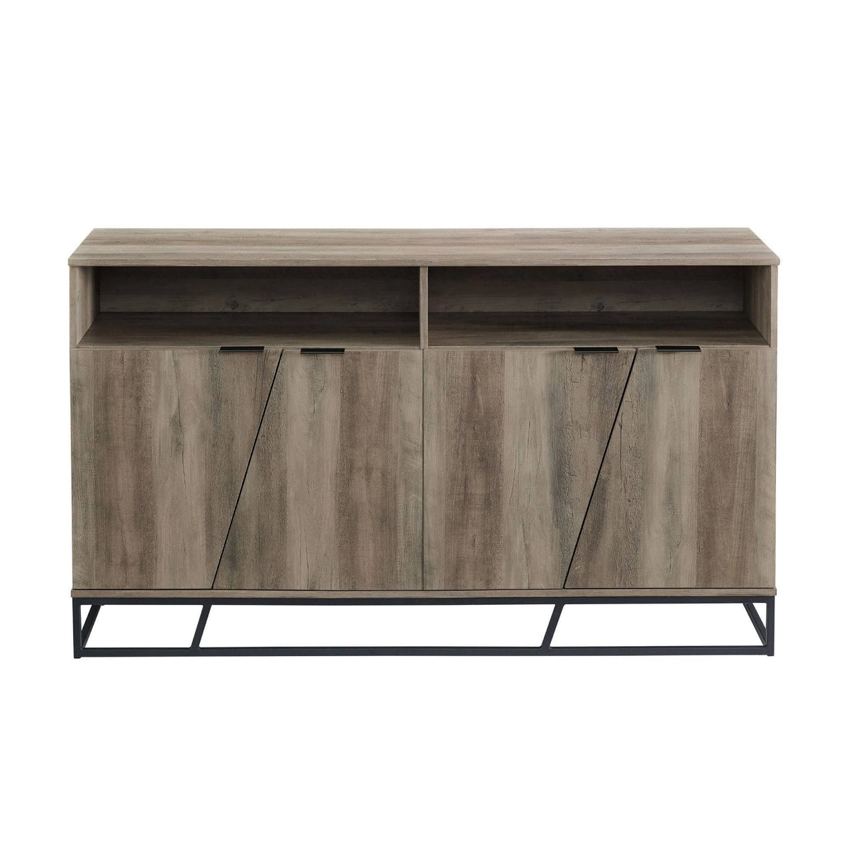 Contemporary Storage Console Sideboard Gray Wash N372