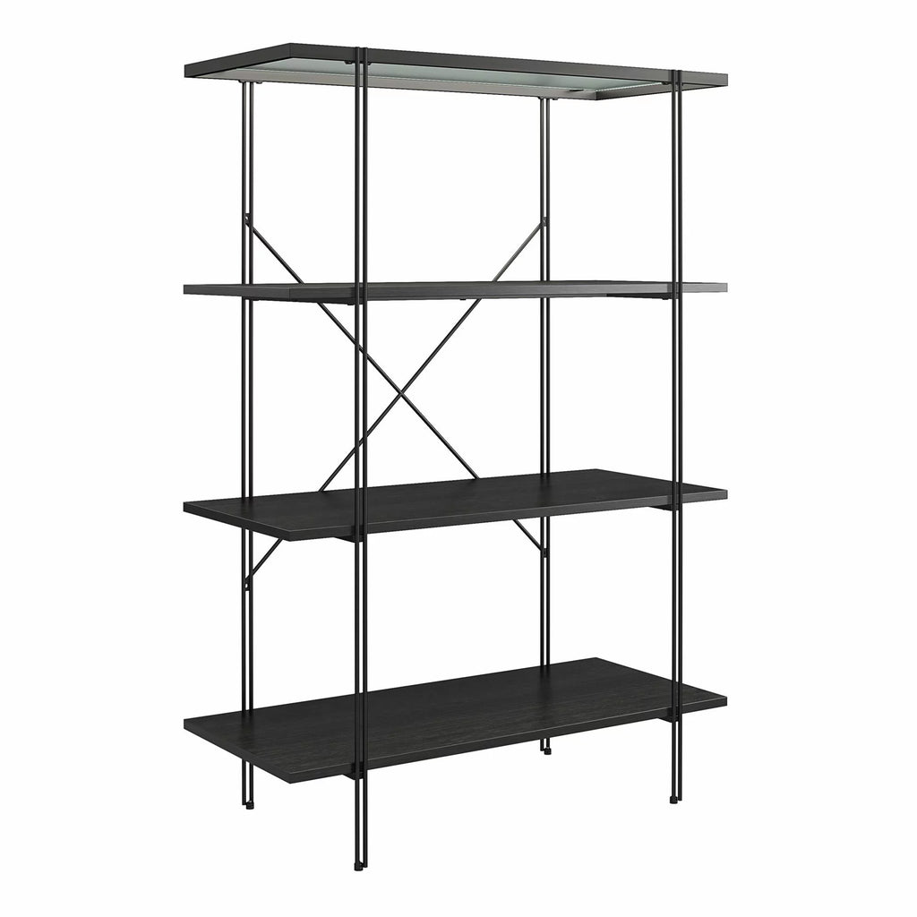 Black Oak 4 Shelf Bookcase Q656