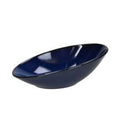 Slanting Bowl 26x18 Blue Stoneware U94796