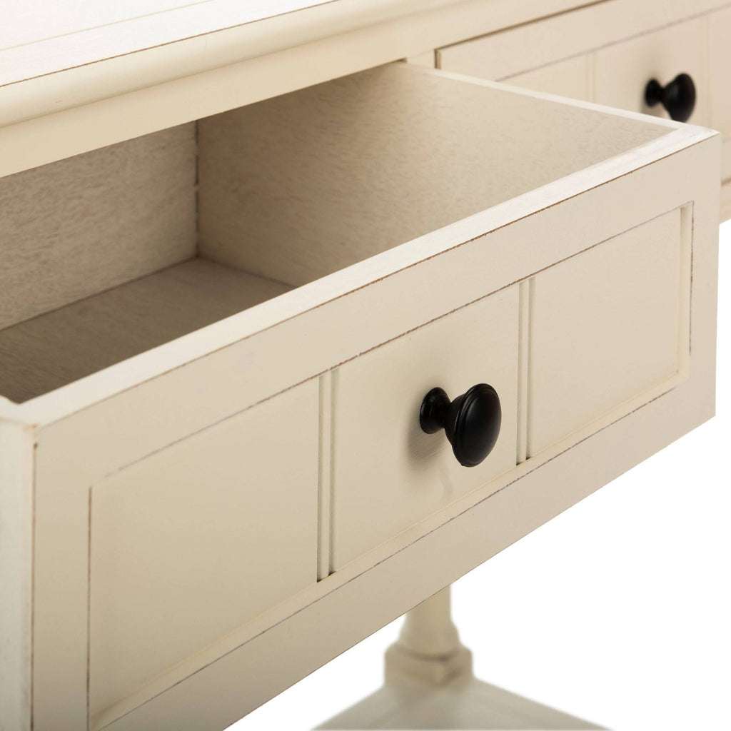 2 Drawer Distressed Cream Console X899071