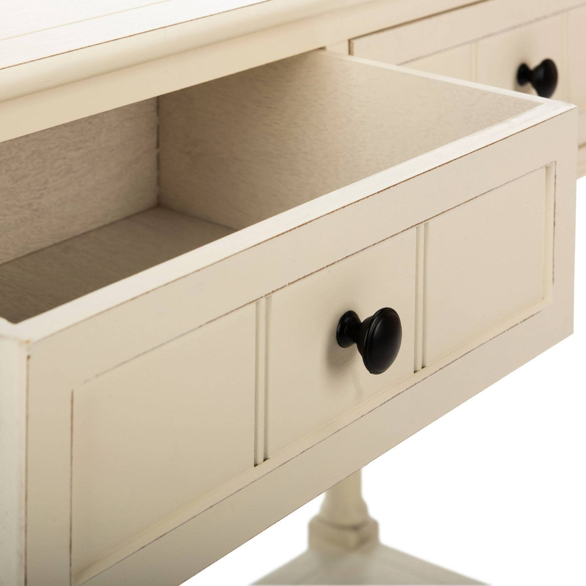 2 Drawer Distressed Cream Console X899071