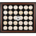 Brown Framed 30-Ball Display Case H7648