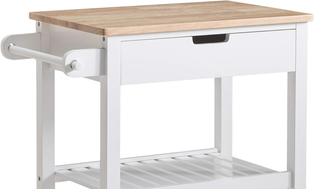 White Kitchen Cart U968859
