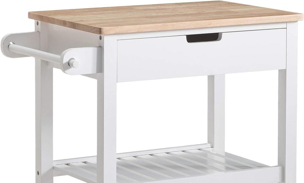 White Kitchen Cart U968859