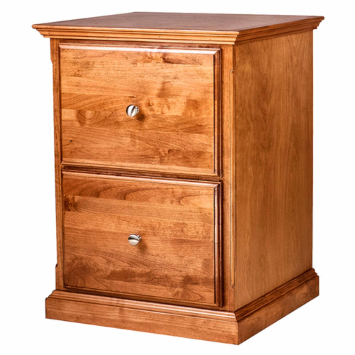 Two Drawer File Cabinet Unfinished Alder A727