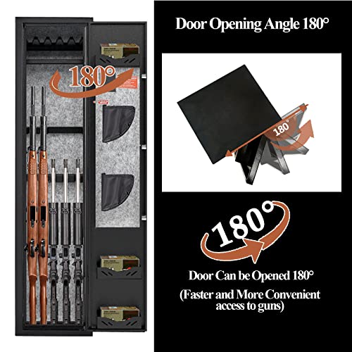 10-12 Gun Safe with Removable Shelf and Separate Lockbox L6393