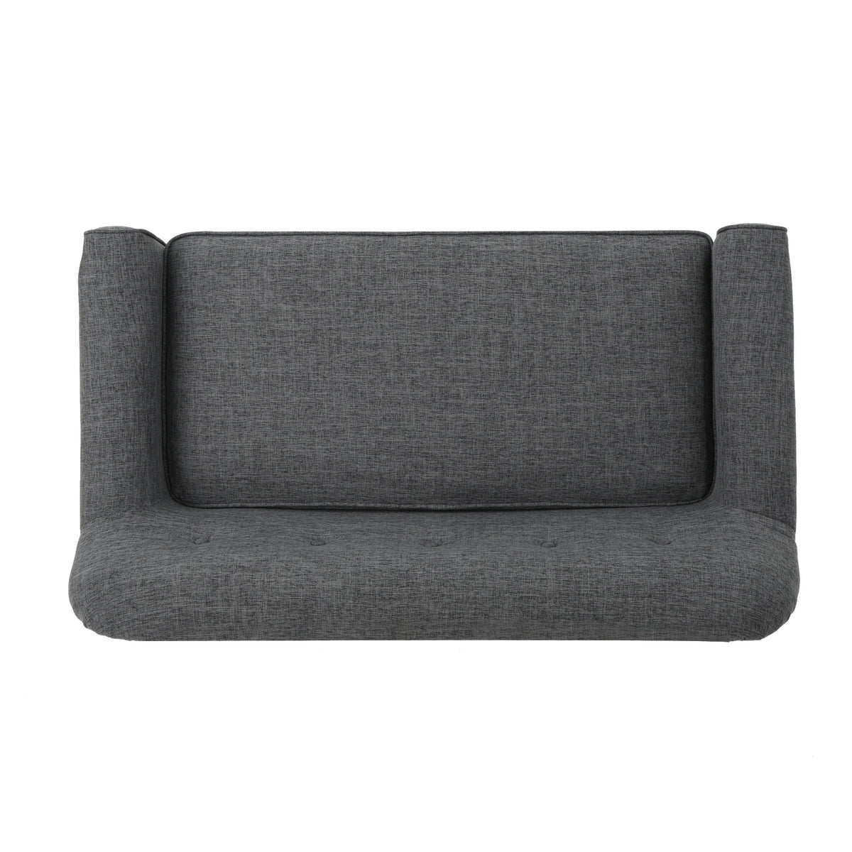 Gray Fabric Button Tufted Loveseat S285323