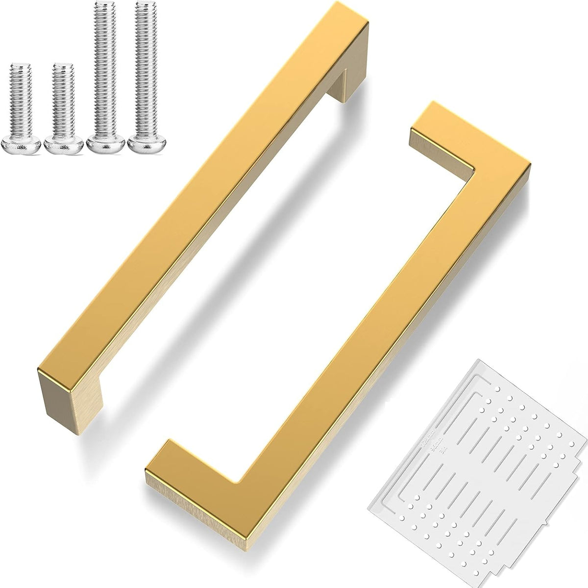 25 Pack 5 Inch Brushed Brass Cabinet Pulls K8469