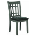 Padded Dining Side Chairs Medium Grey and Black Set of 2 M241841