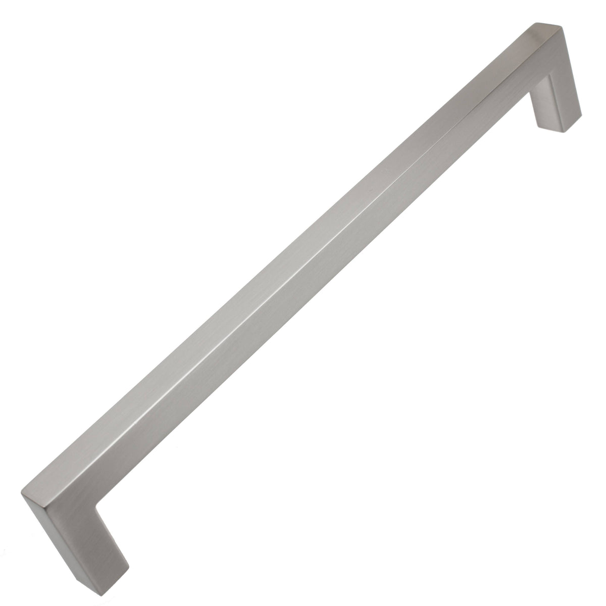 7.56-inch Solid Square Cabinet Bar Pull Handle Satin Nickel O183827