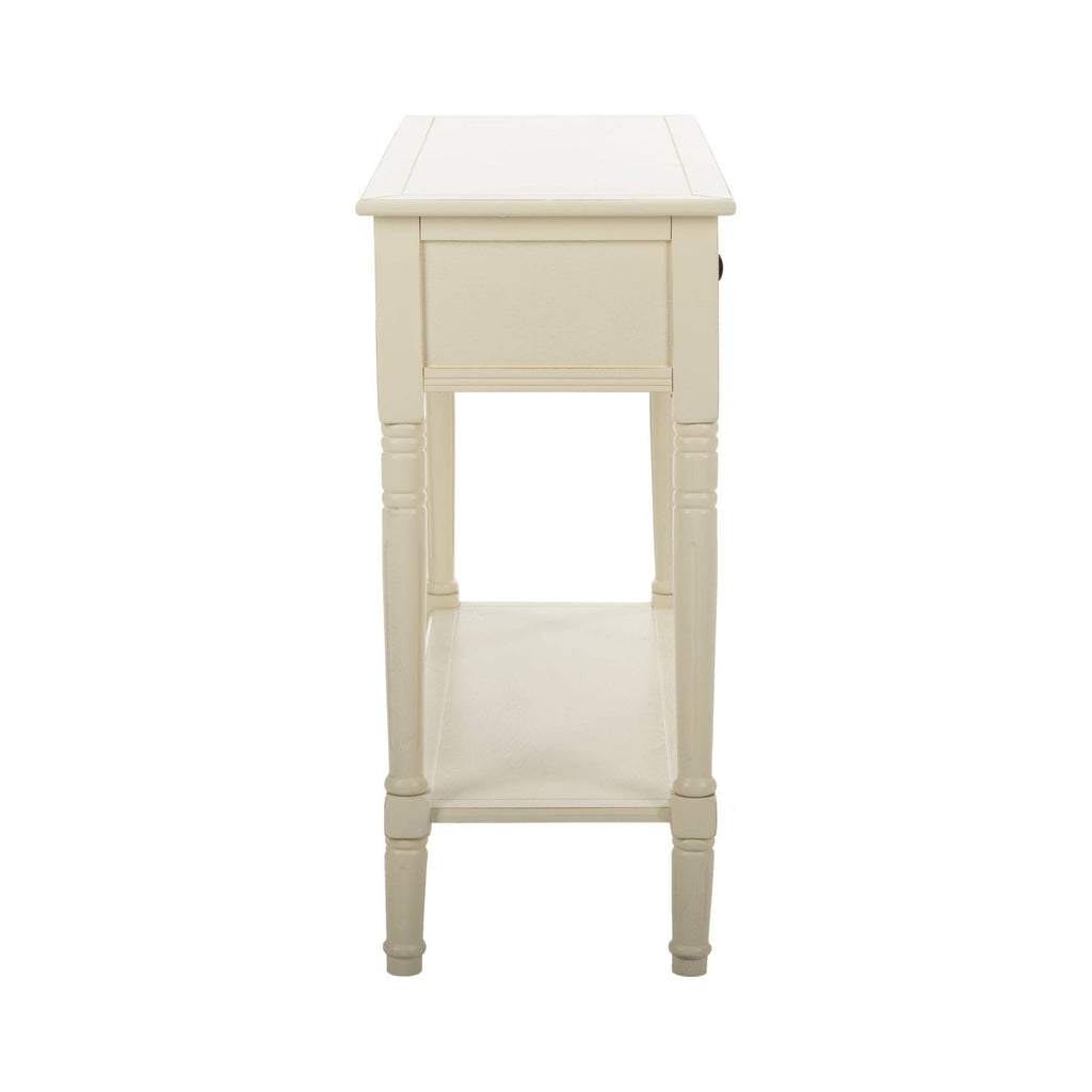 2 Drawer Distressed Cream Console X899071