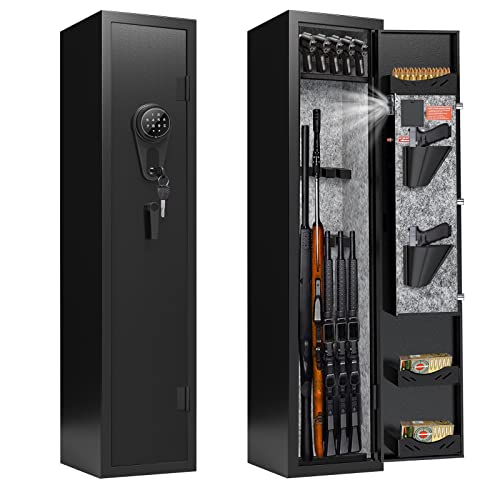 10-12 Gun Safe with Removable Shelf and Separate Lockbox L6393