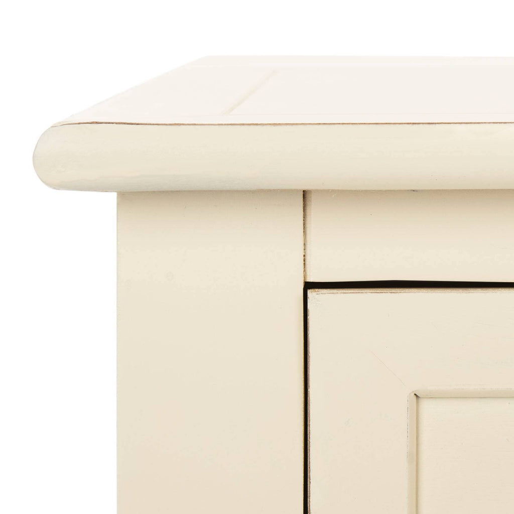 2 Drawer Distressed Cream Console X899071