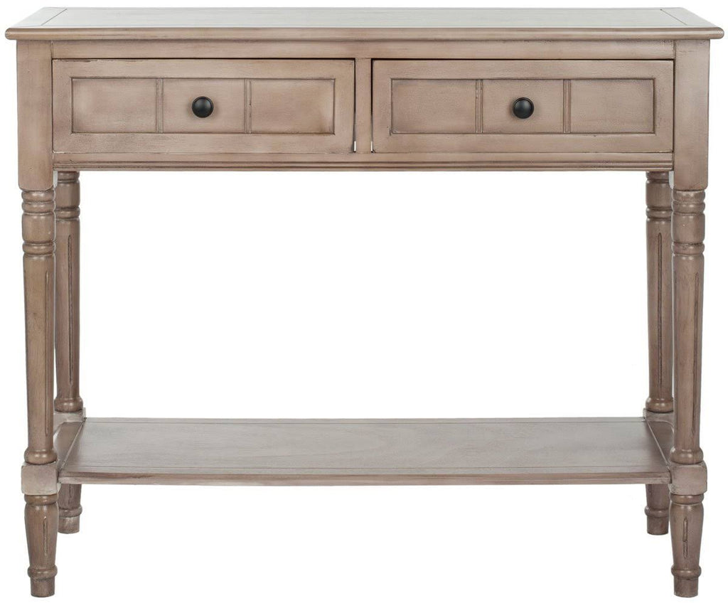 2 Drawer Distressed Cream Console X899071