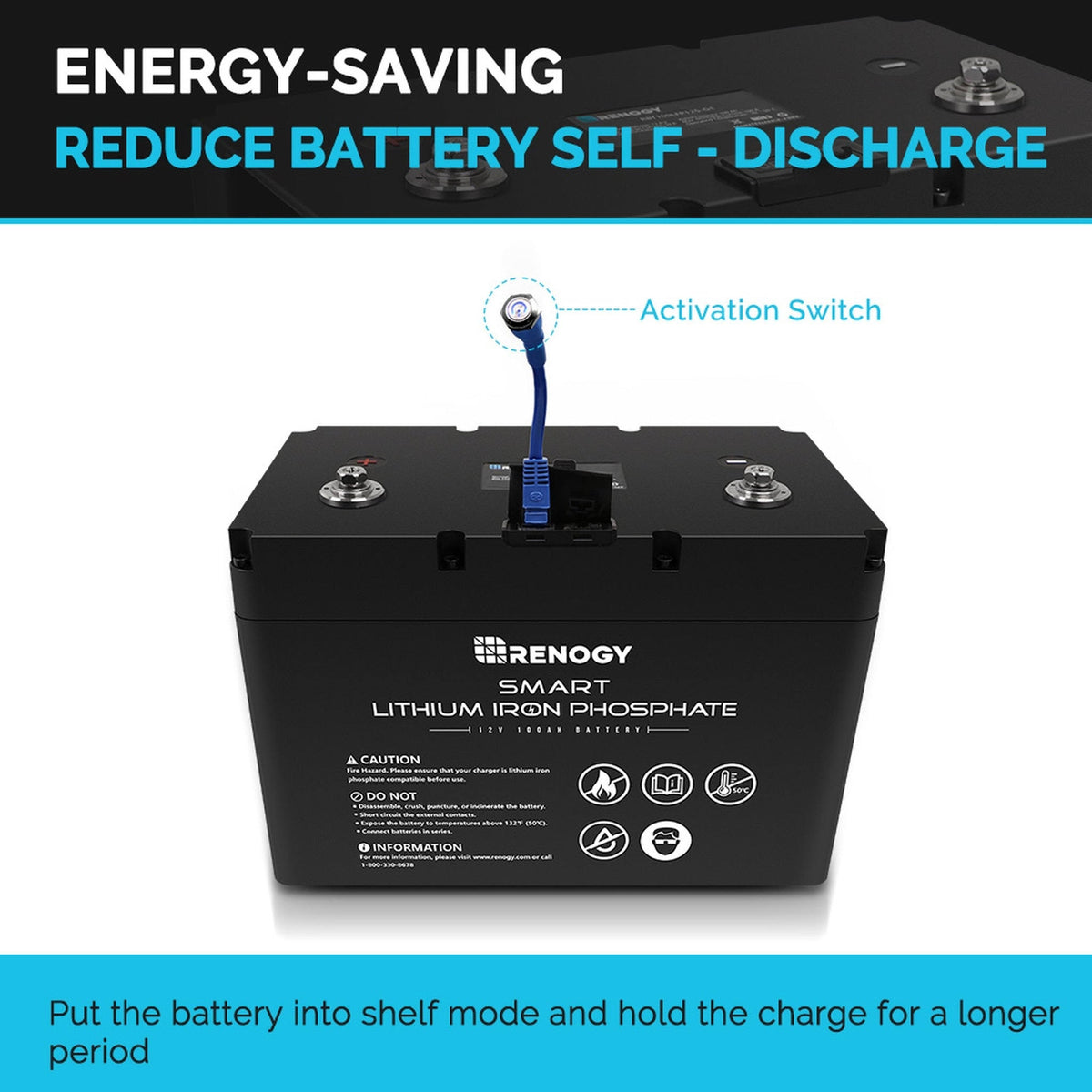 12V 100Ah Smart Lithium Iron Phosphate Battery N711