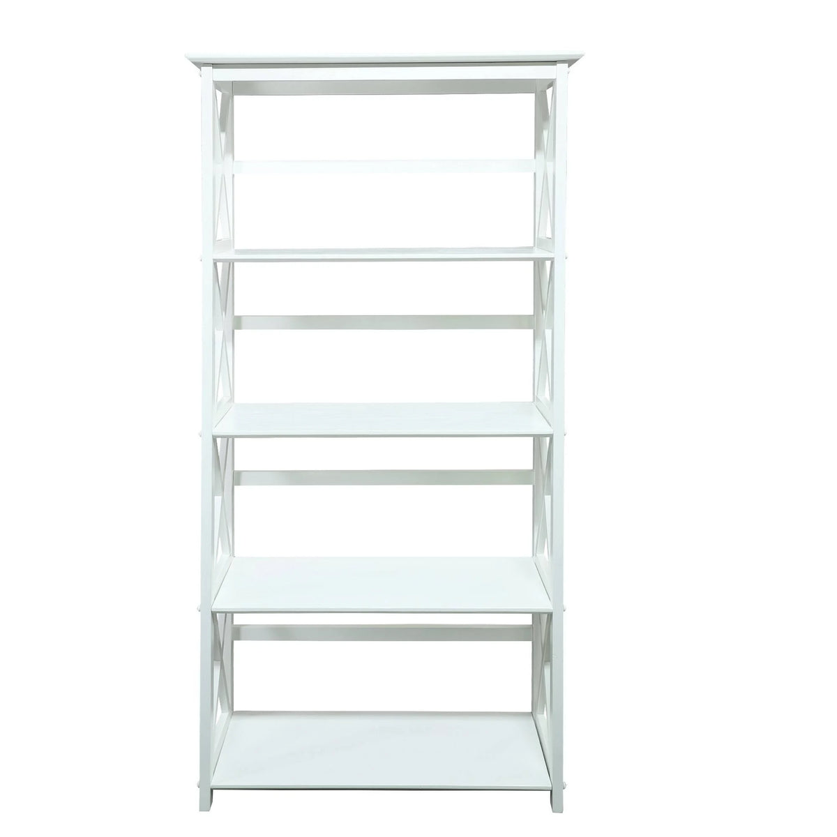 White 5 Shelf Bookcase C599630