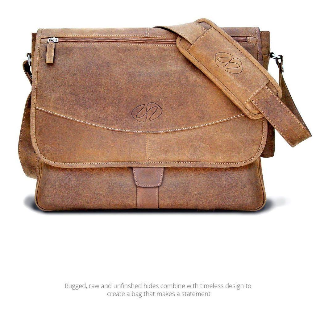 Leather Messenger Bag F2850