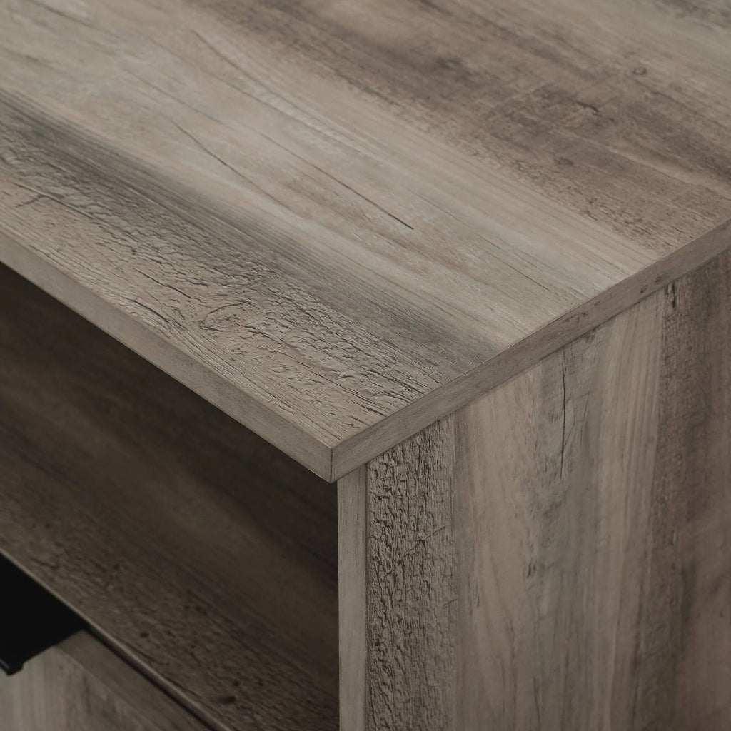 Contemporary Storage Console Sideboard Gray Wash N372