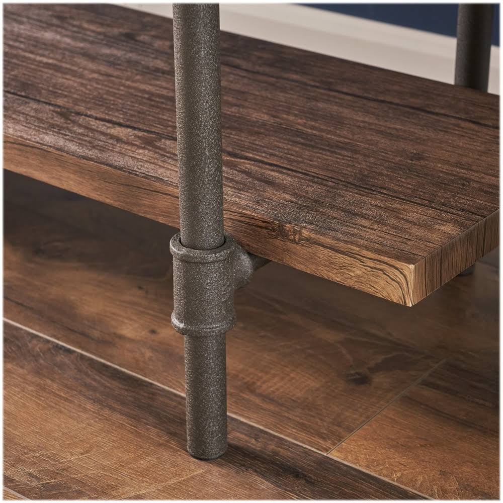 Industrial 5-Shelf Bookcase Dark Brown I9714