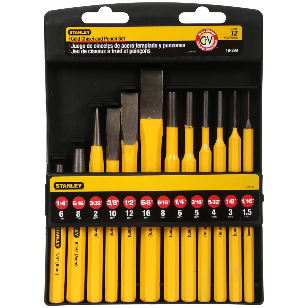 Cold Chisel and Punch Set 12 ct Pack J8029