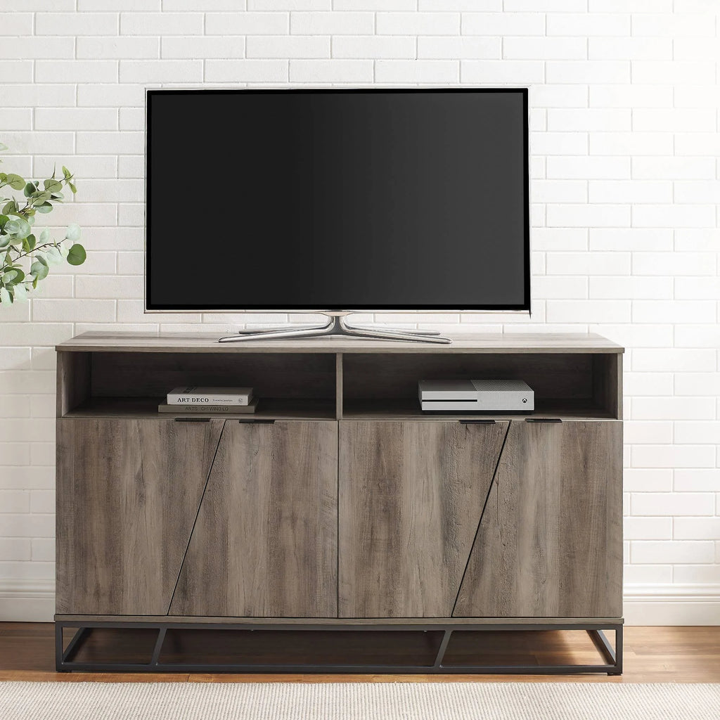 Contemporary Storage Console Sideboard Gray Wash N372
