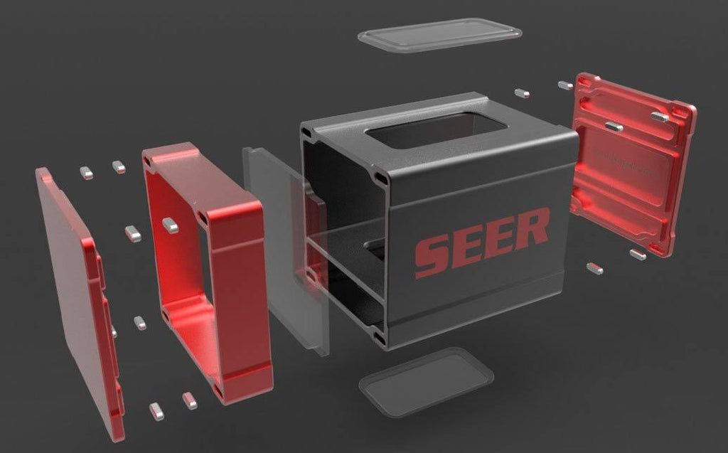 Red Satin Finish Magnetic Close Deck Box G94901