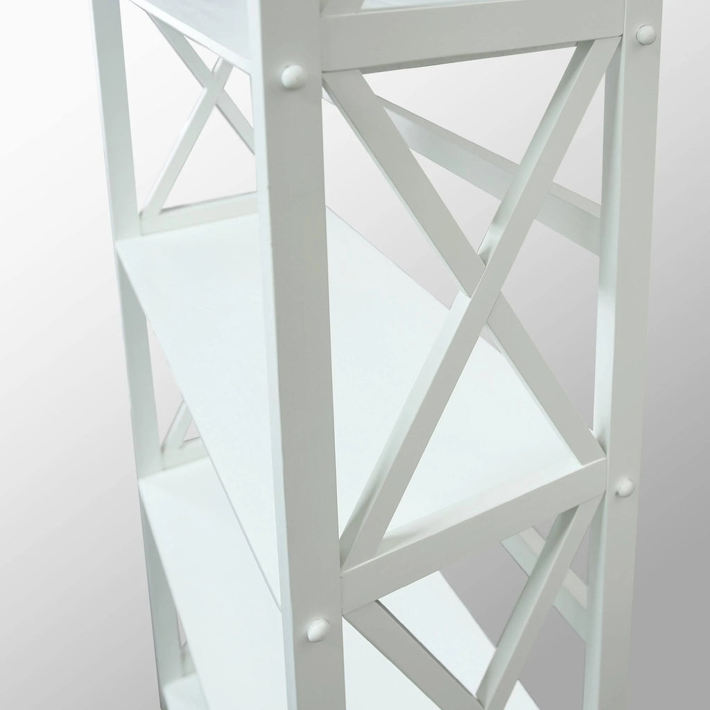 White 5 Shelf Bookcase C599630