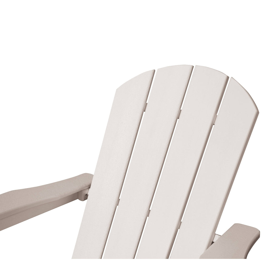 Grey Plastic Outdoor Patio Adirondack Chair C65822