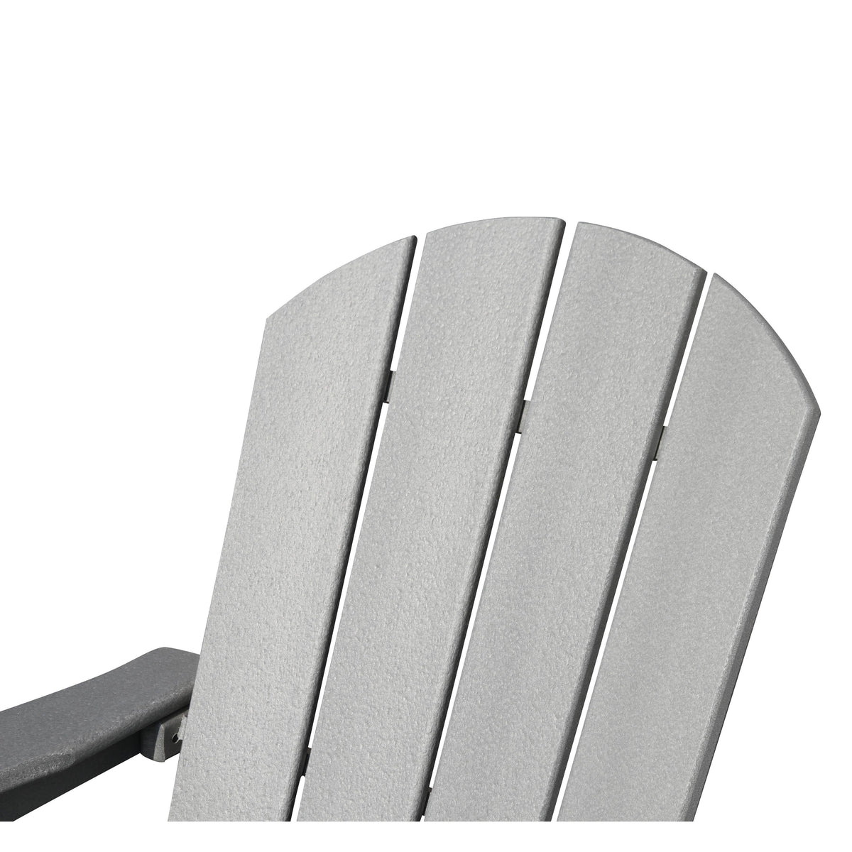 Grey Plastic Outdoor Patio Adirondack Chair C65822