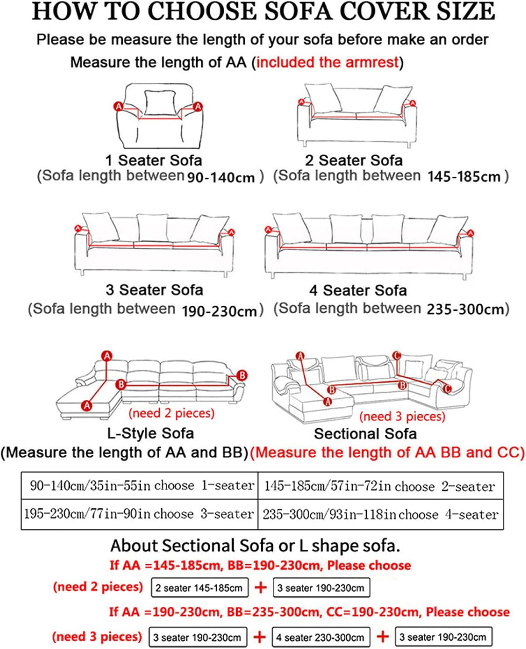 Stretch Slipcover Striped Patterns Sectional Elastic Sofa Cover Q9012