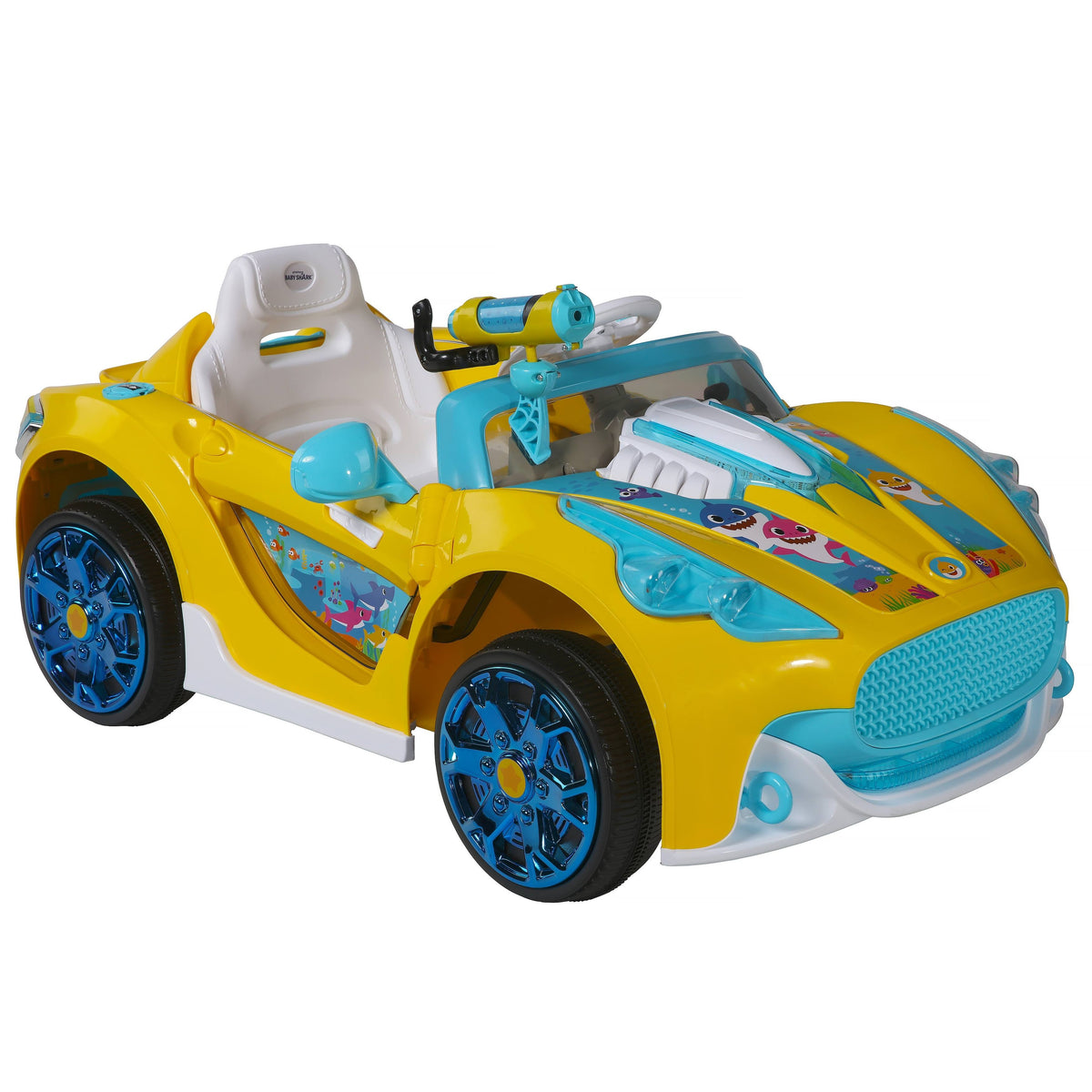 6V Yellow Baby Shark Super Car H685