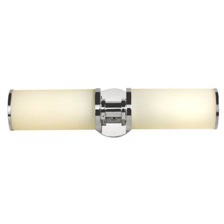 Chrome Double Wall 2-Light Bath Bar G4150