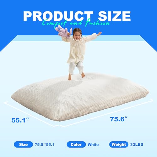 3 in 1 Convertible Bean Bag Chair with Machine Washable Cover S44920