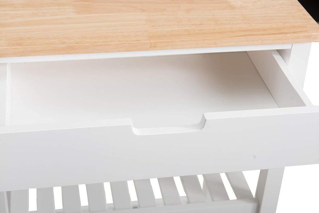 White Kitchen Cart U968859