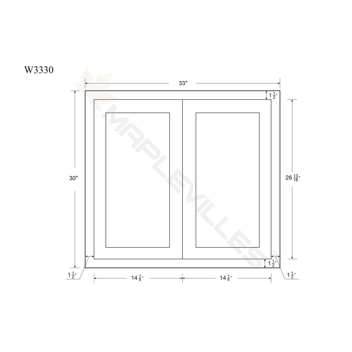 Double Door Cabinetry E7532