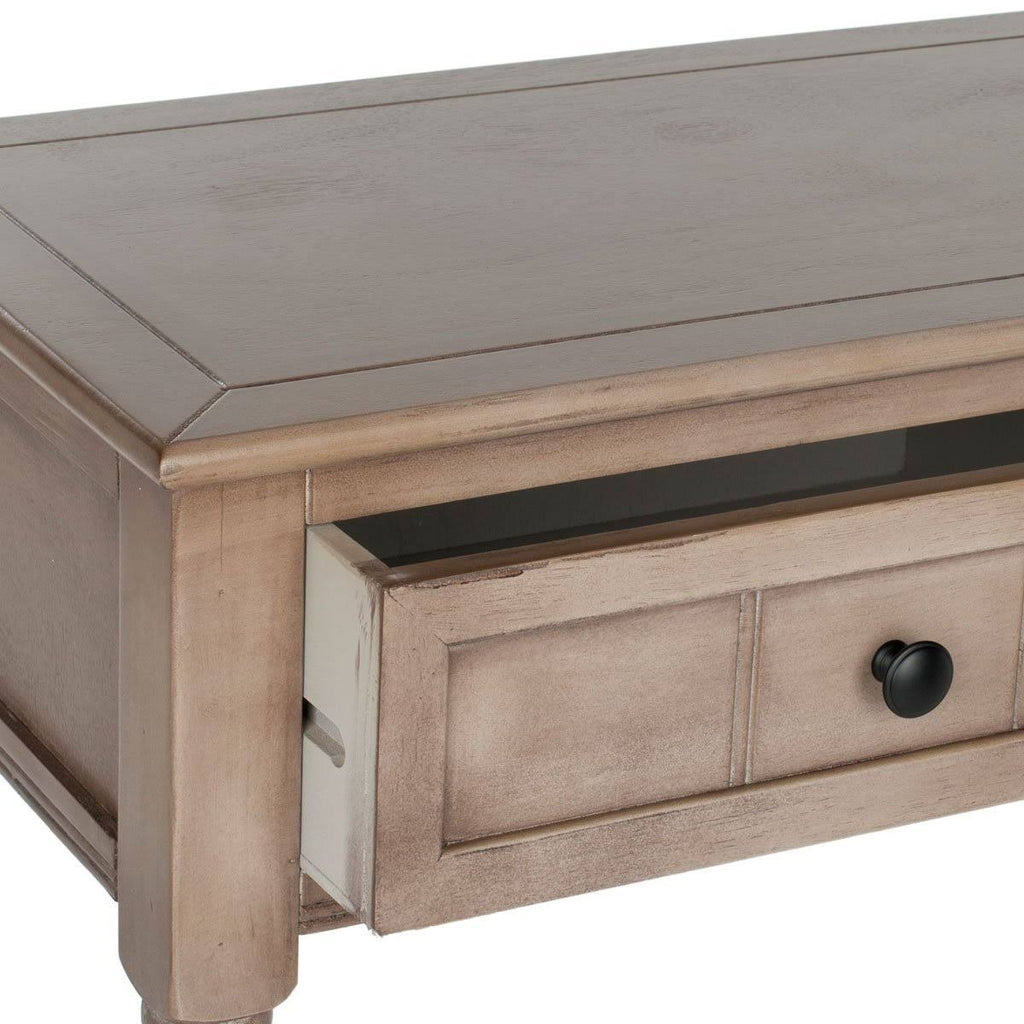 2 Drawer Distressed Cream Console X899071