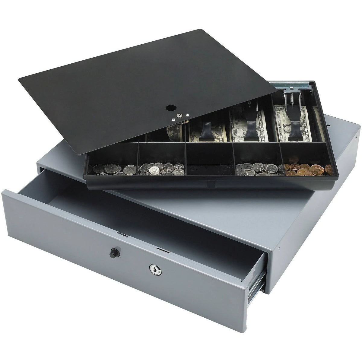 Gray Removable Tray Cash Drawer V477127