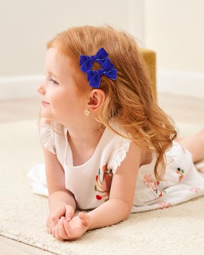 20pcs 2inch Velvet Baby Hair Clips B7359