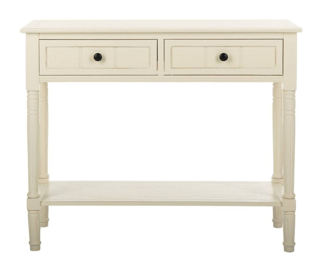 2 Drawer Distressed Cream Console X899071