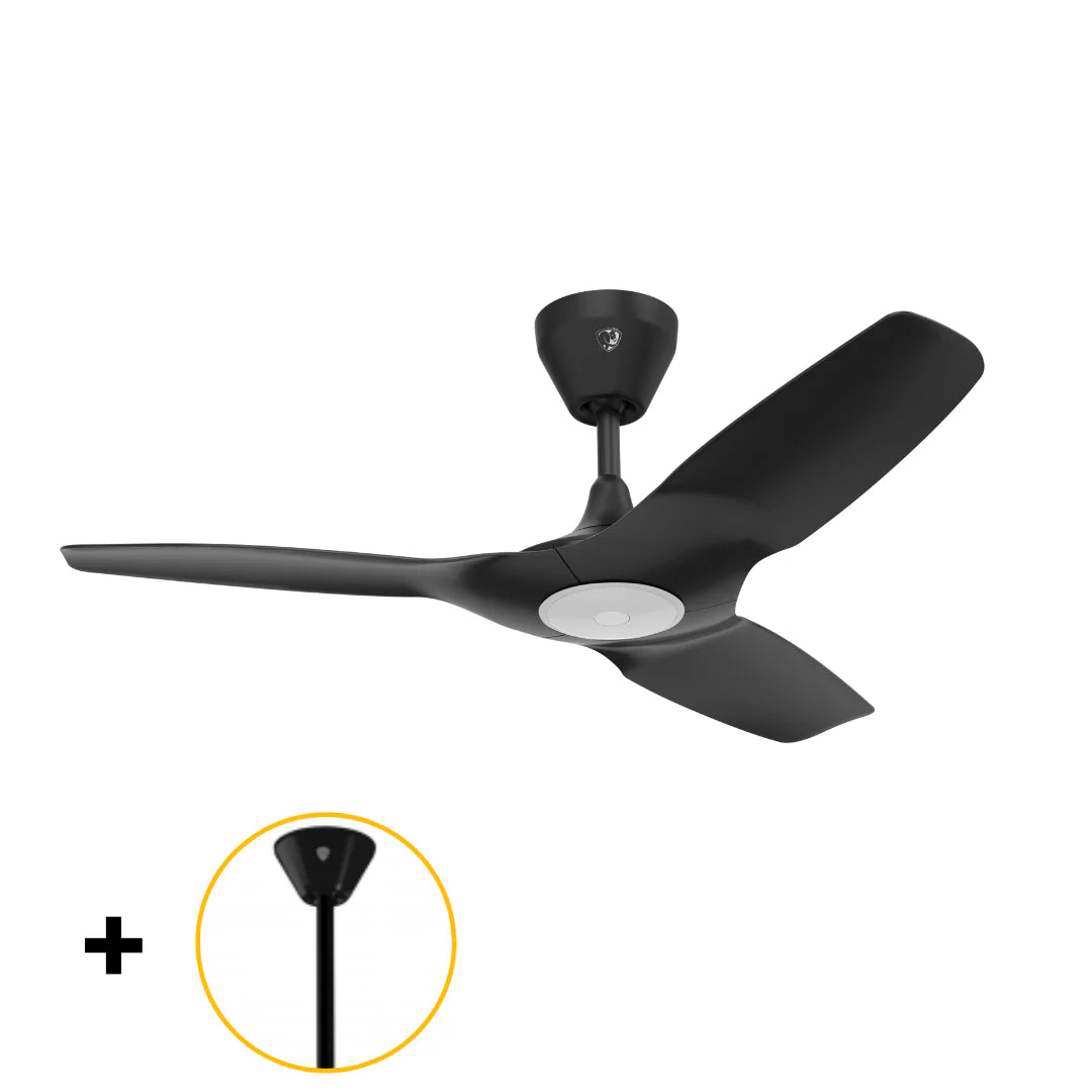 Black 52 Ceiling Fan with Downrod F387