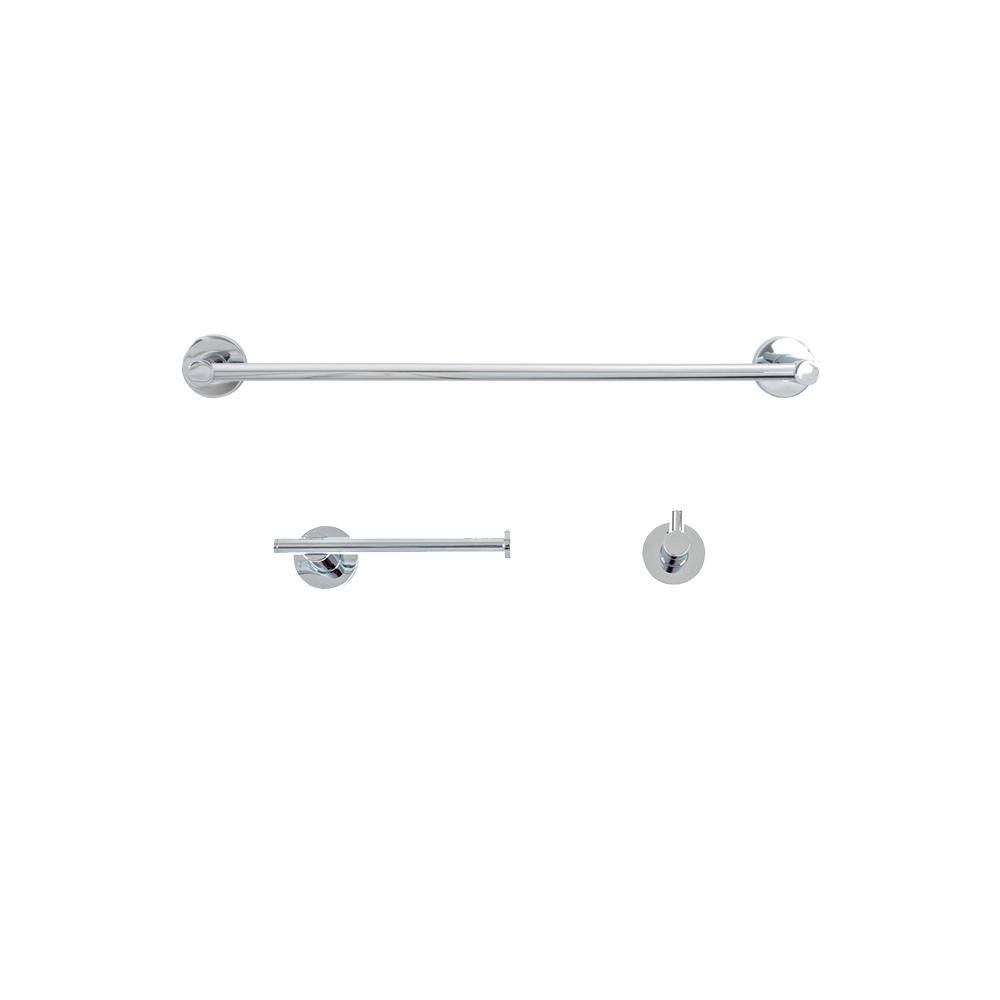 Chrome 3-Piece Bath Hardware Set Z5828